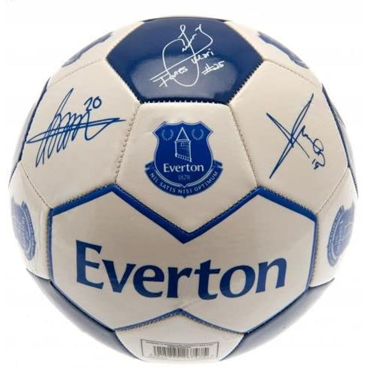 Everton FC Signature Size 5 Football - Blue