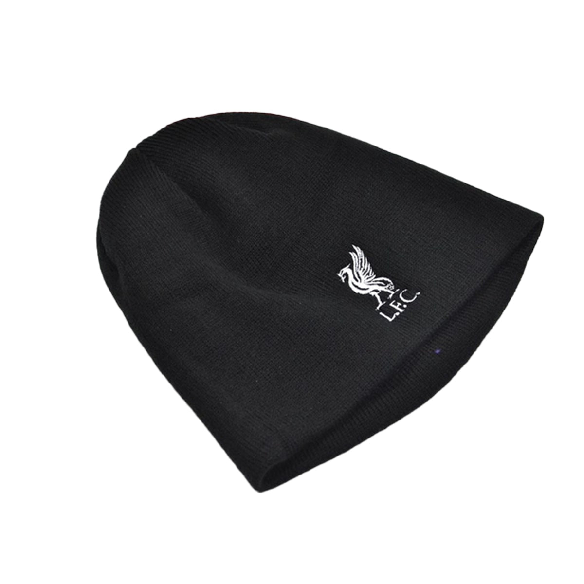 Liverpool FC Liverbird Knitted Football Beanie - O/S - Black