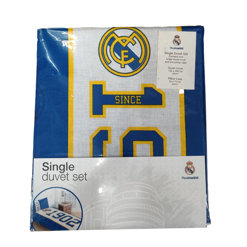 Real Madrid Single Established Duvet Set